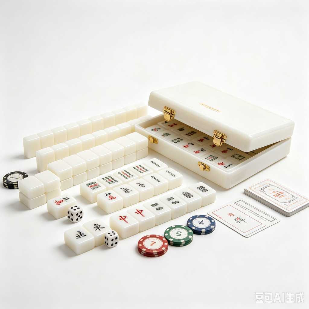embossed mahjong set design